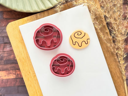 Cinnamon Roll Clay Cutter, Desert Themed Polymer Clay & Fondant Cutting Tool-Food Themed Clay Cutters