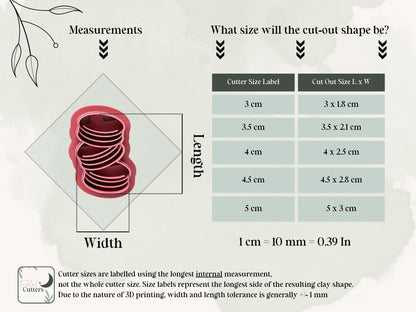 Macaron Clay Cutter, Desert Themed Polymer Clay & Fondant Cutting Tool-Food Themed Clay Cutters