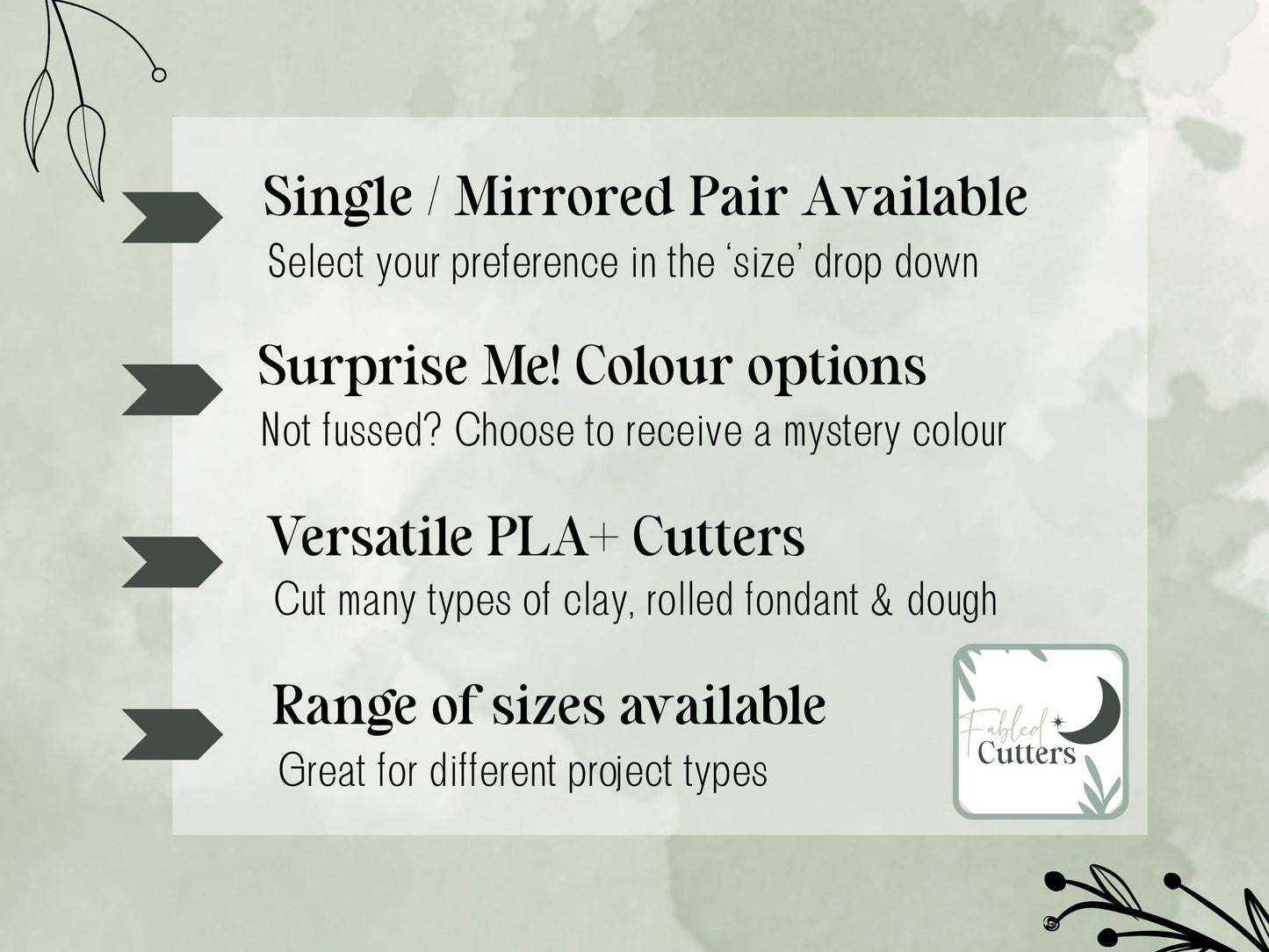 Ghost & Coffee Cup Polymer Clay Cutter, Single And Mirrored Pairs-Gothic Clay Cutters