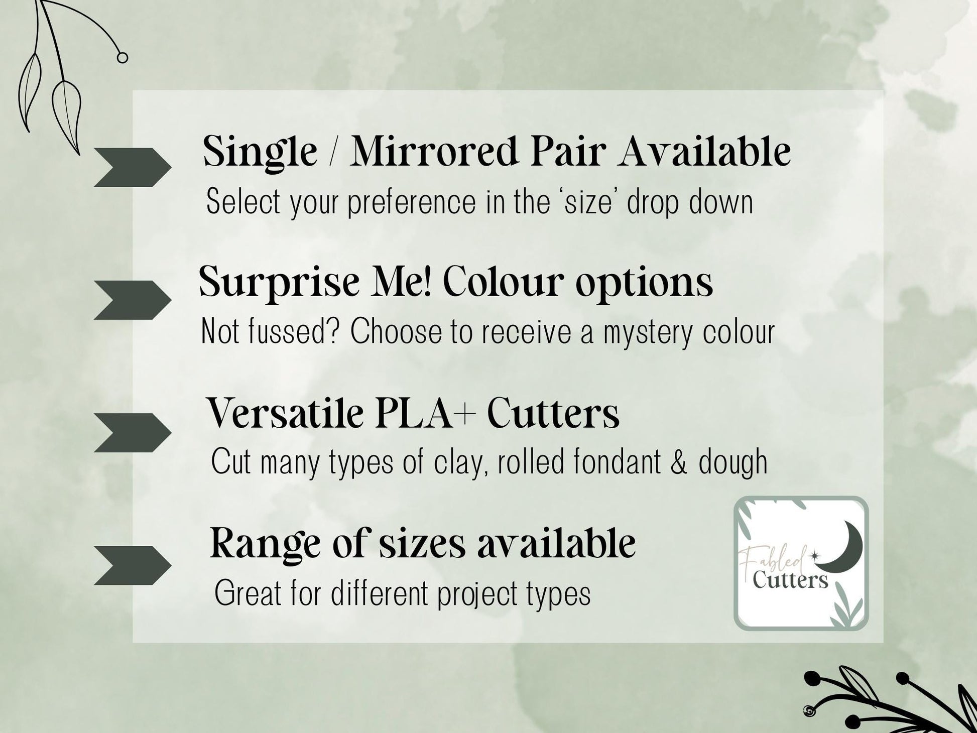 Ghost & Coffee Cup Polymer Clay Cutter, Single And Mirrored Pairs-Gothic Clay Cutters