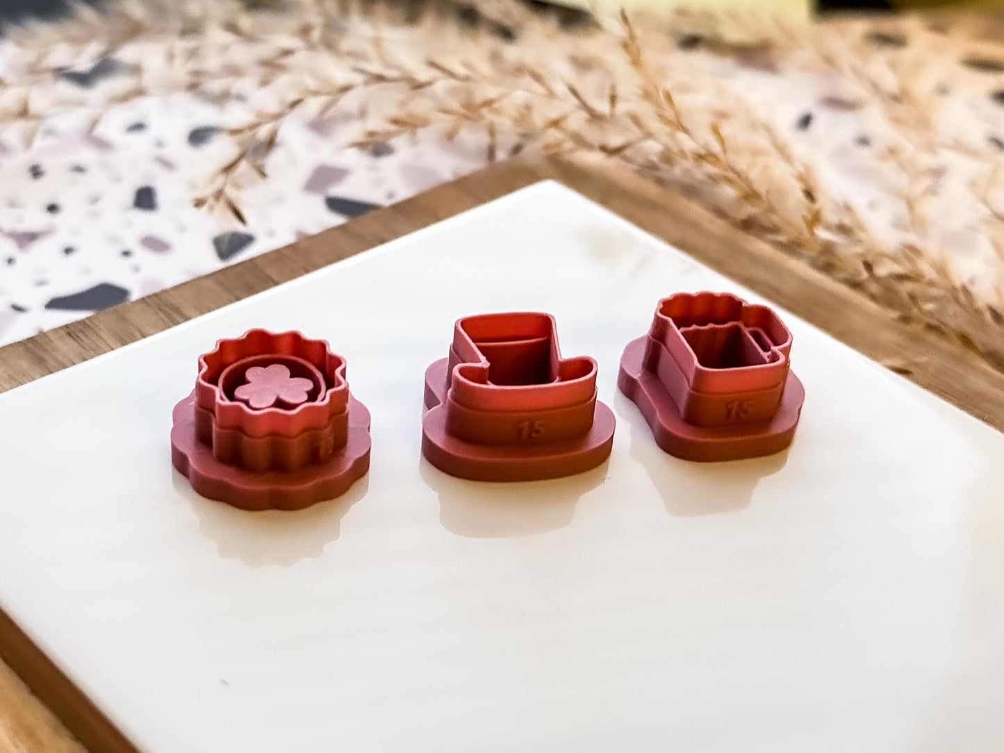 Mini St. Patricks Day Cutters, Set of 3 Irish Themed Shapes For Polymer Clay-Miniature Clay Cutters