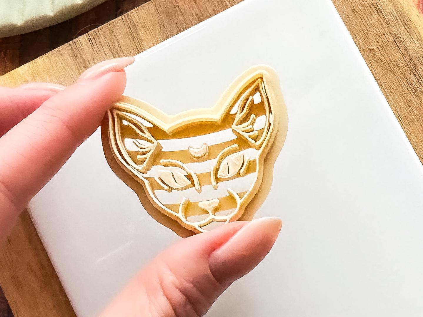 Sphynx Cat Cutter, Mystical Animal, For Polymer Clay & Fondant, 3.8 cm-Gothic Clay Cutters