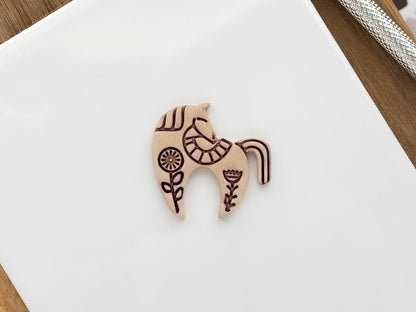 Scandi Folk Horse Clay Cutter, Polymer Clay & Fondant Boho Animal Tool-Boho Clay Cutters