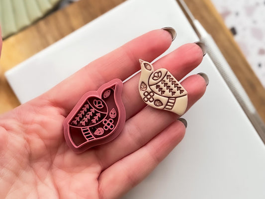 Boho Flying Bird Clay Cutter, Polymer Clay & Fondant Scandi Folk Tool-Boho Clay Cutters