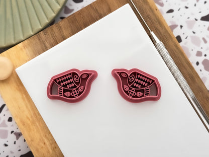 Boho Flying Bird Clay Cutter, Polymer Clay & Fondant Scandi Folk Tool-Boho Clay Cutters
