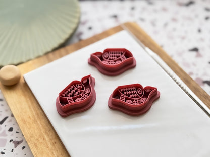 Boho Flying Bird Clay Cutter, Polymer Clay & Fondant Scandi Folk Tool-Boho Clay Cutters