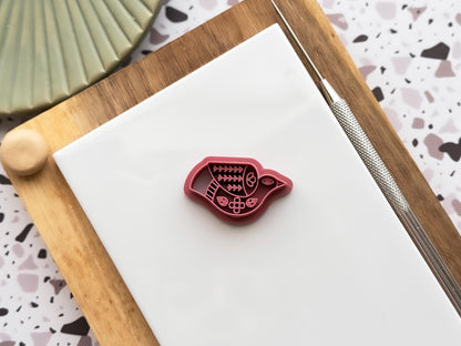 Boho Flying Bird Clay Cutter, Polymer Clay & Fondant Scandi Folk Tool-Boho Clay Cutters