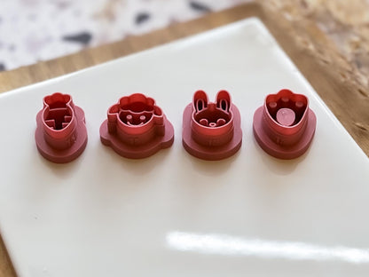 Easter fondant and polymer clay mini cutter set made to order in UK