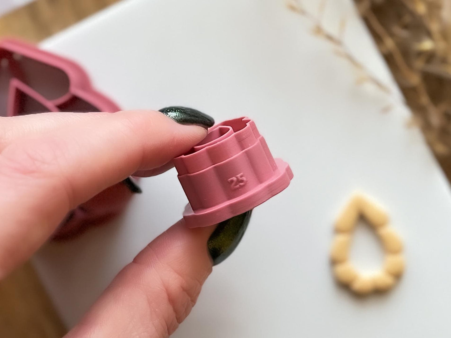 Patterned Tear Drop Polymer Clay Cutter For Jewellery Making-Simple Clay Cutters