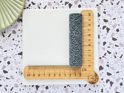 Vintage Leafy Vines Texture Roller For Polymer Clay-Texture Rollers