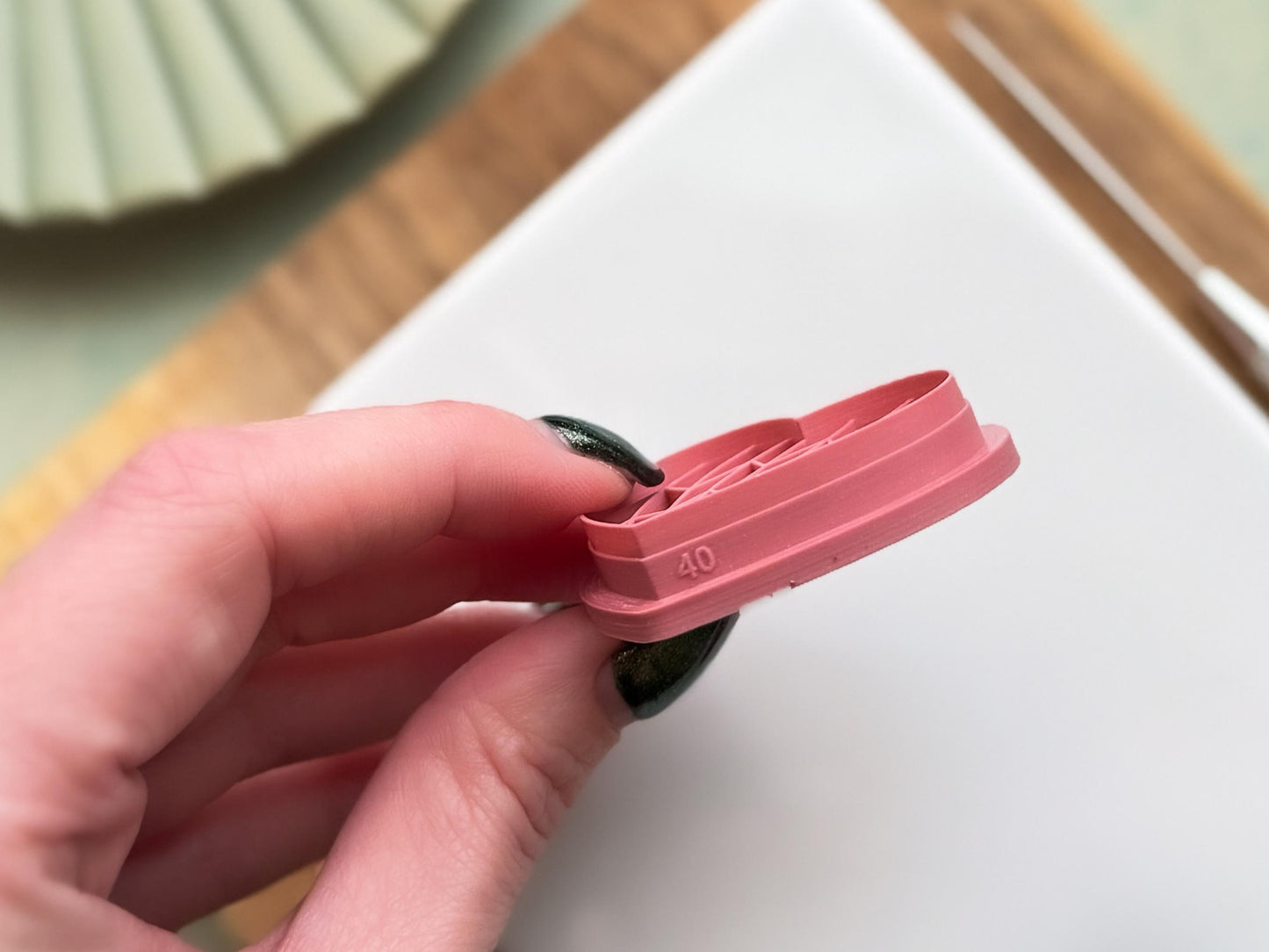 Art Deco Heart Cutter, Geometric Design For Polymer Clay & Fondant-Art Deco Clay Cutters
