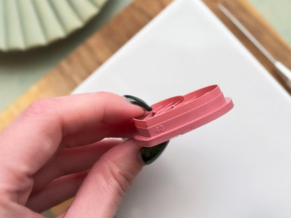 Art Deco Heart Cutter, Geometric Design For Polymer Clay & Fondant-Art Deco Clay Cutters