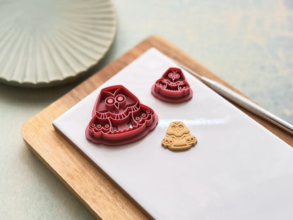 Cartoon Owl Cutter, Decorative Bird For Polymer Clay, Woodland Animal Theme-Animal & Nature Cutters