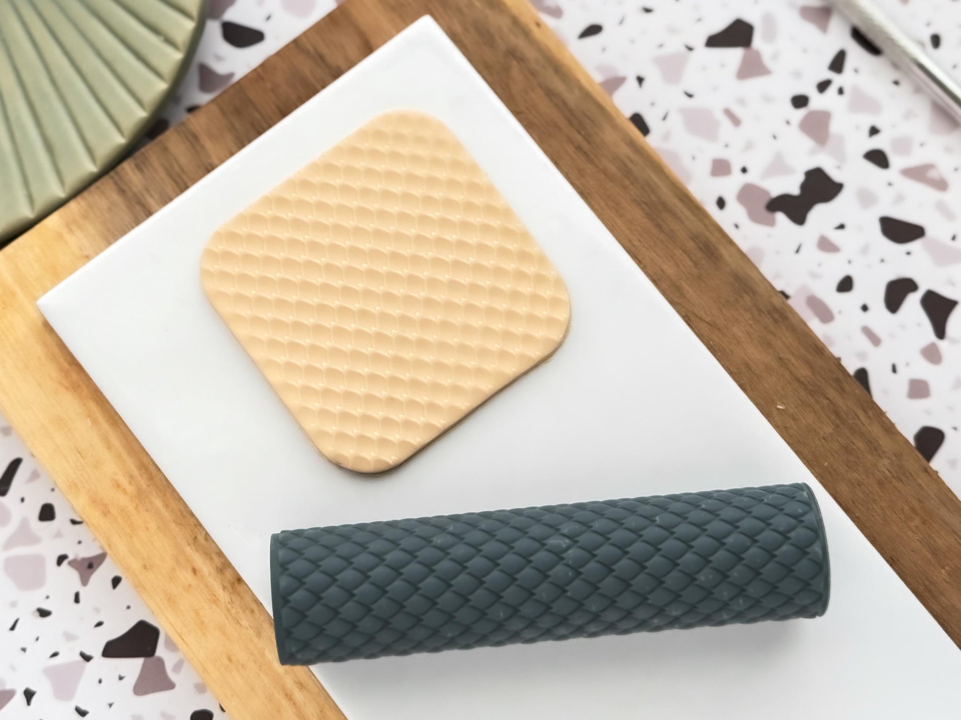 Dragon Scale Texture Roller For Polymer Clay-Texture Rollers