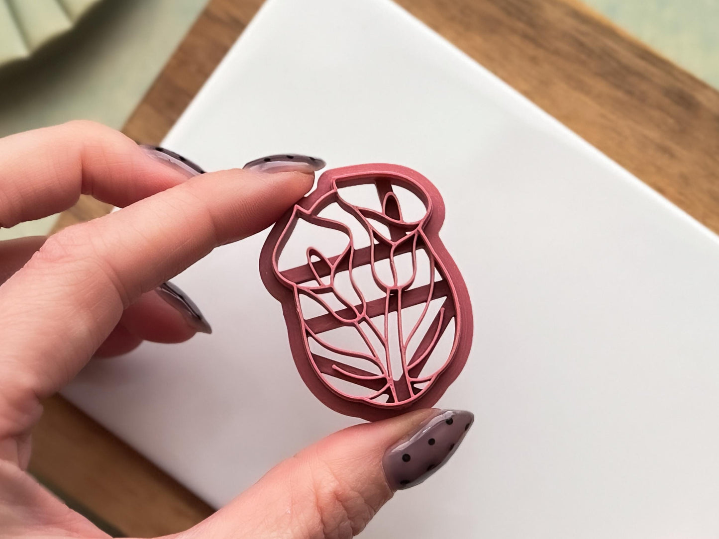 Cala Lily Frame Cutter, For Polymer Clay & Fondant-Winter Clay Cutters