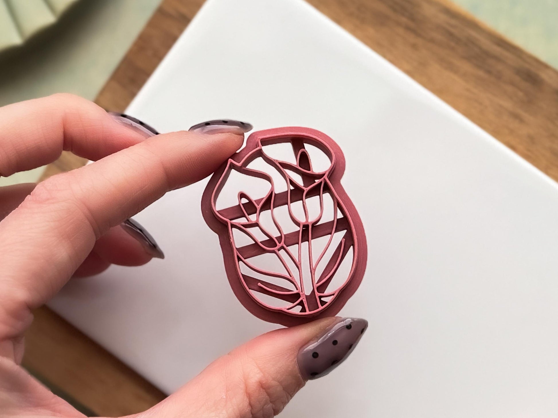 Cala Lily Frame Cutter, For Polymer Clay & Fondant-Winter Clay Cutters