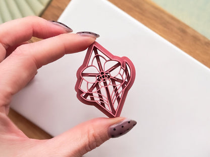 Diamond Shaped Orchid Flower Cutter, For Polymer Clay Crafts-Floral Clay Cutters