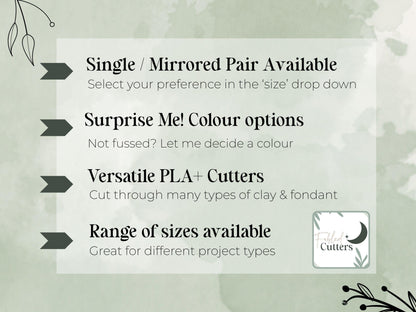 Cala Lily Frame Cutter, For Polymer Clay & Fondant-Winter Clay Cutters