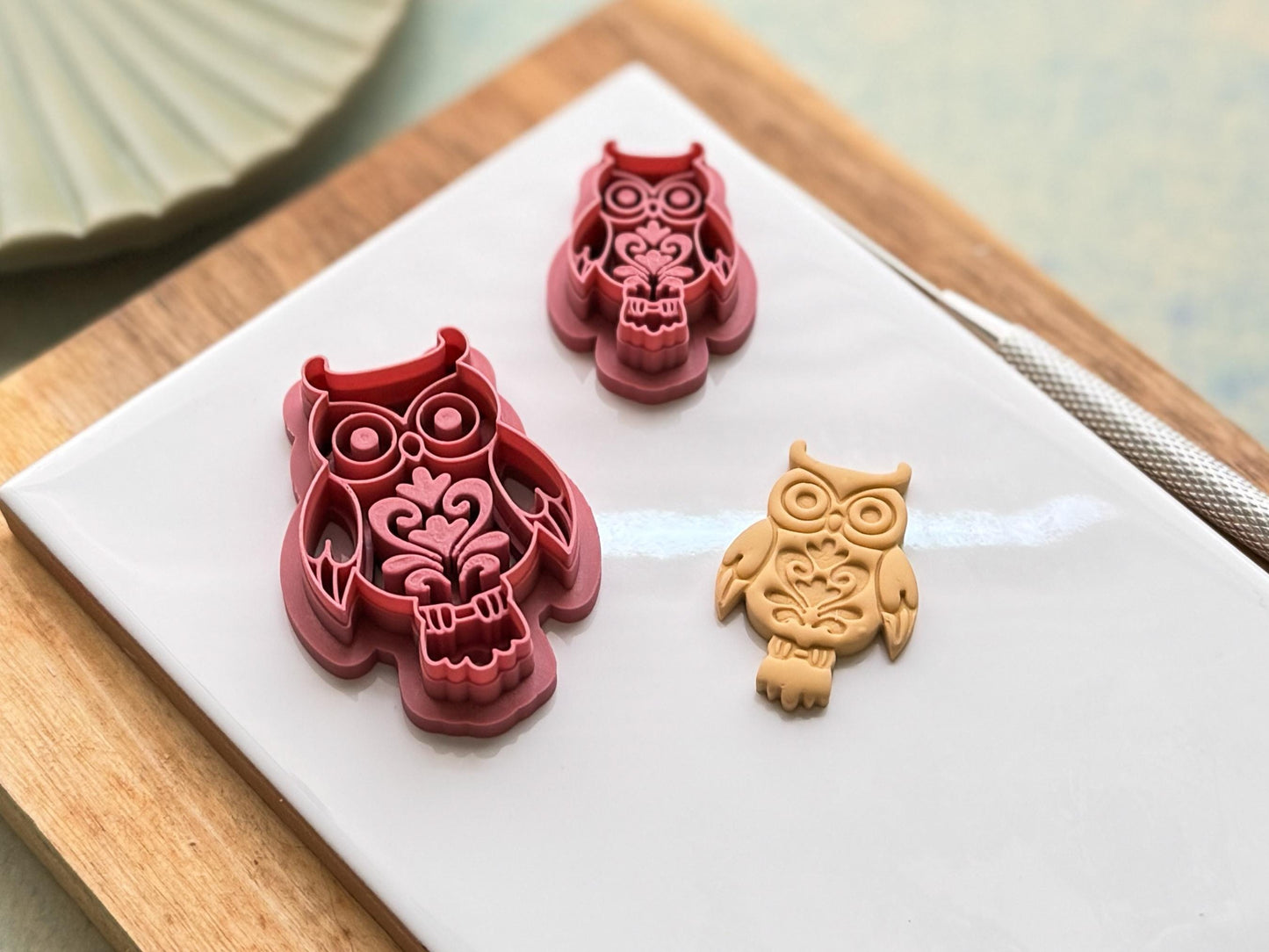 Owl Clay Cutter, Detailed Bird Tool For Jewellery Making-Animal & Nature Cutters