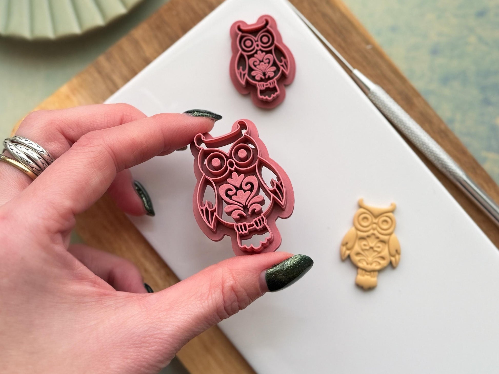 Owl Clay Cutter, Detailed Bird Tool For Jewellery Making-Animal & Nature Cutters