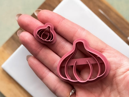 Garlic Bulb Clay Cutter for Polymer Clay, Vegetable Earring Tool-Food Themed Clay Cutters
