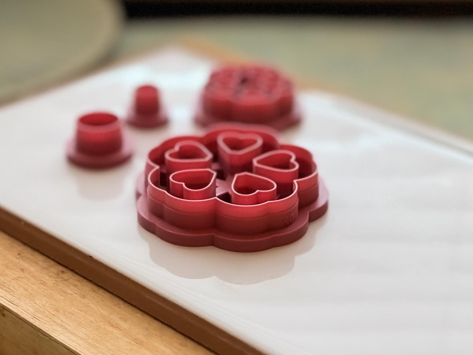 Cherry Blossom Flower Cutter, Cut-Out Outline Style Tool For Polymer Clay Earring Making-Flower Clay Cutters