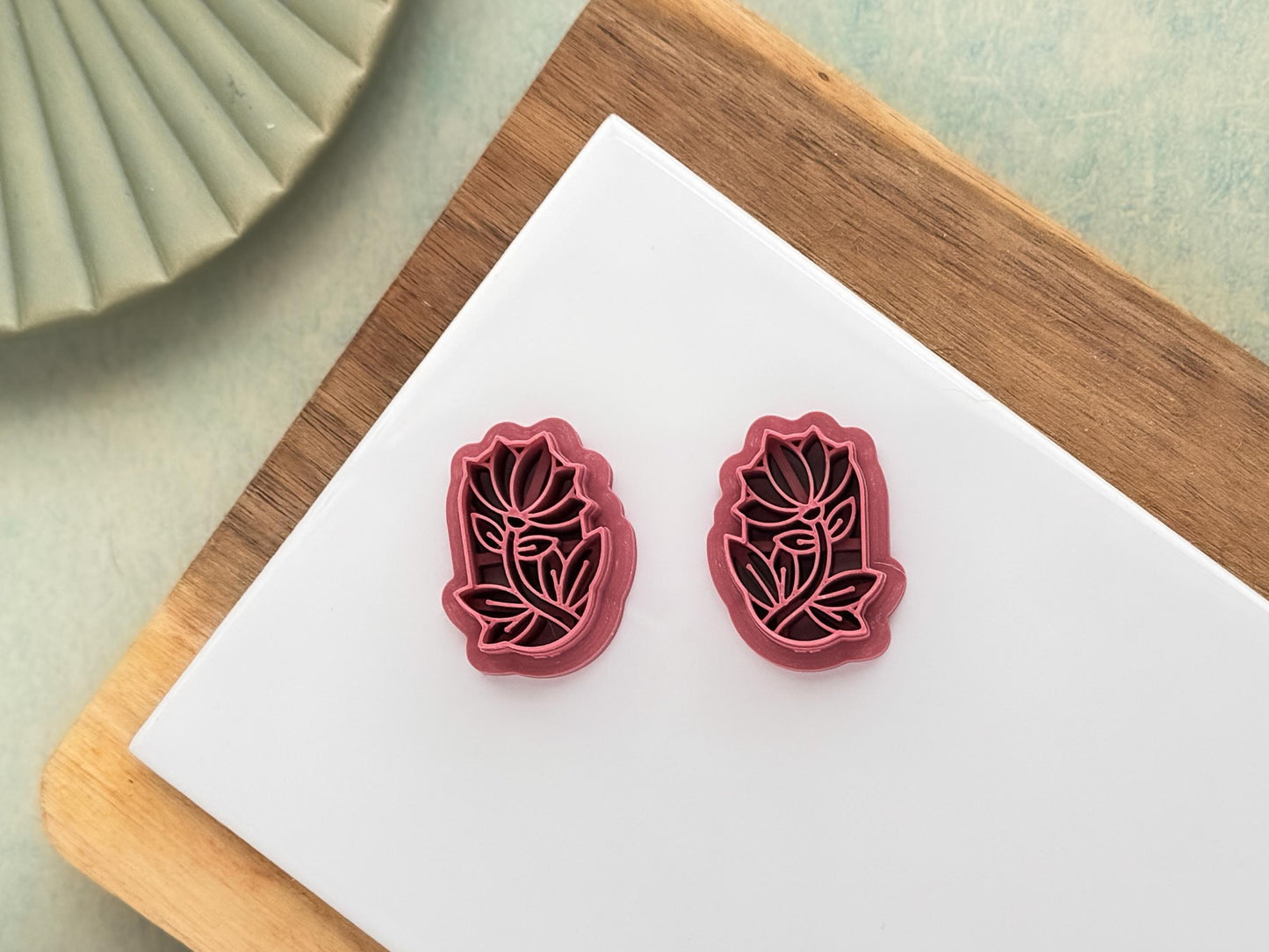 Oval Flower Frame Cutter, For Polymer Clay & Fondant, Single And Mirrored Pairs-Floral Clay Cutters