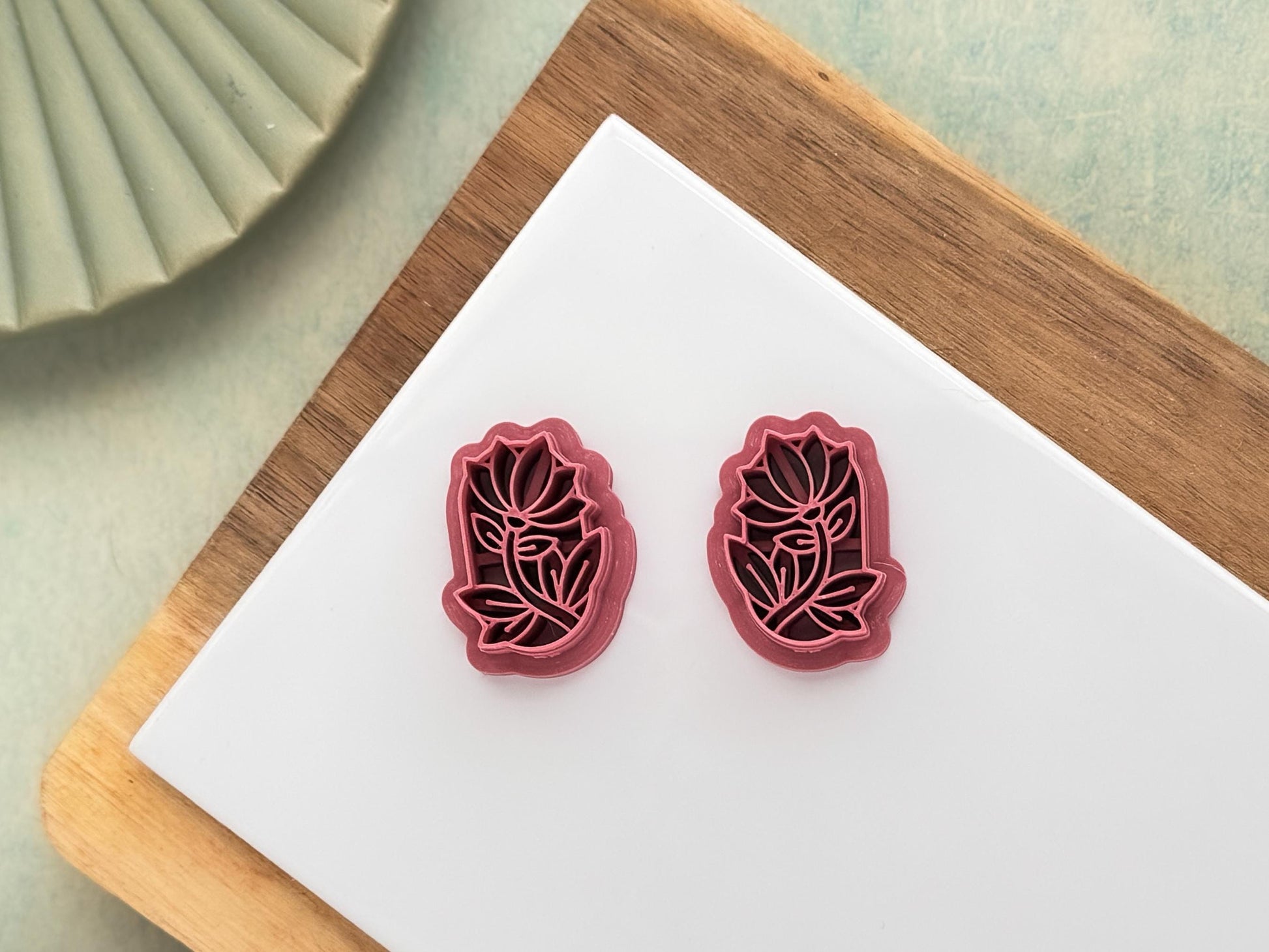 Oval Flower Frame Cutter, For Polymer Clay & Fondant, Single And Mirrored Pairs-Floral Clay Cutters