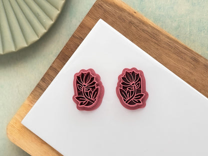 Oval Flower Frame Cutter, For Polymer Clay & Fondant, Single And Mirrored Pairs-Floral Clay Cutters