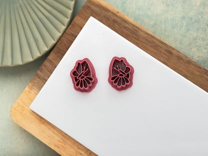 Butterfly & Flower Teardrop Cutter, Single And Mirrored Pairs For Polymer Clay-Floral Clay Cutters