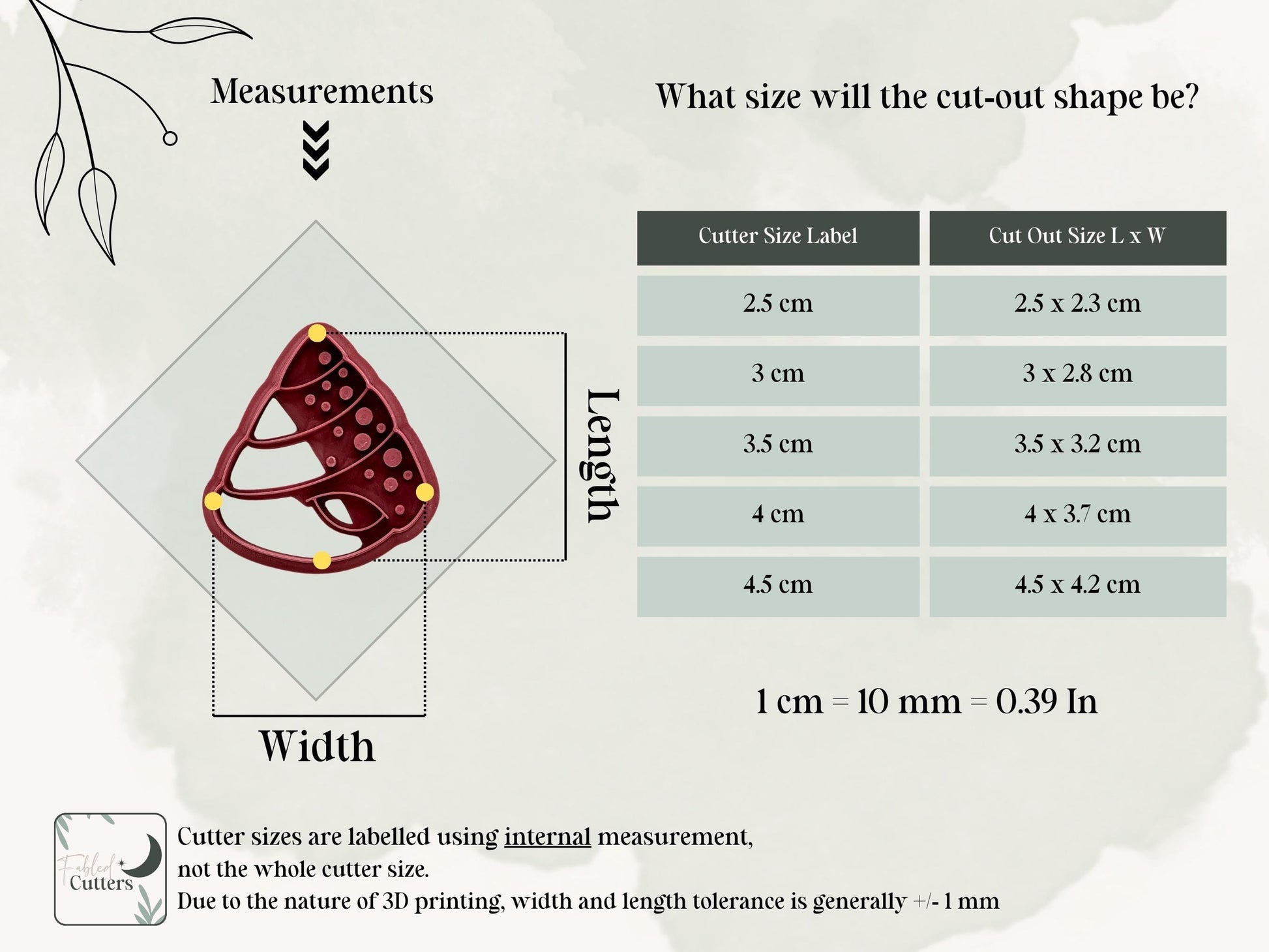 Cone Seashell Clay Cutter: Polymer Clay Earring Tools, UK Made-Summer Clay Cutters