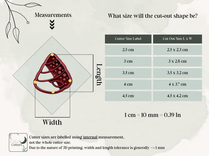 Cone Seashell Clay Cutter: Polymer Clay Earring Tools, UK Made-Summer Clay Cutters