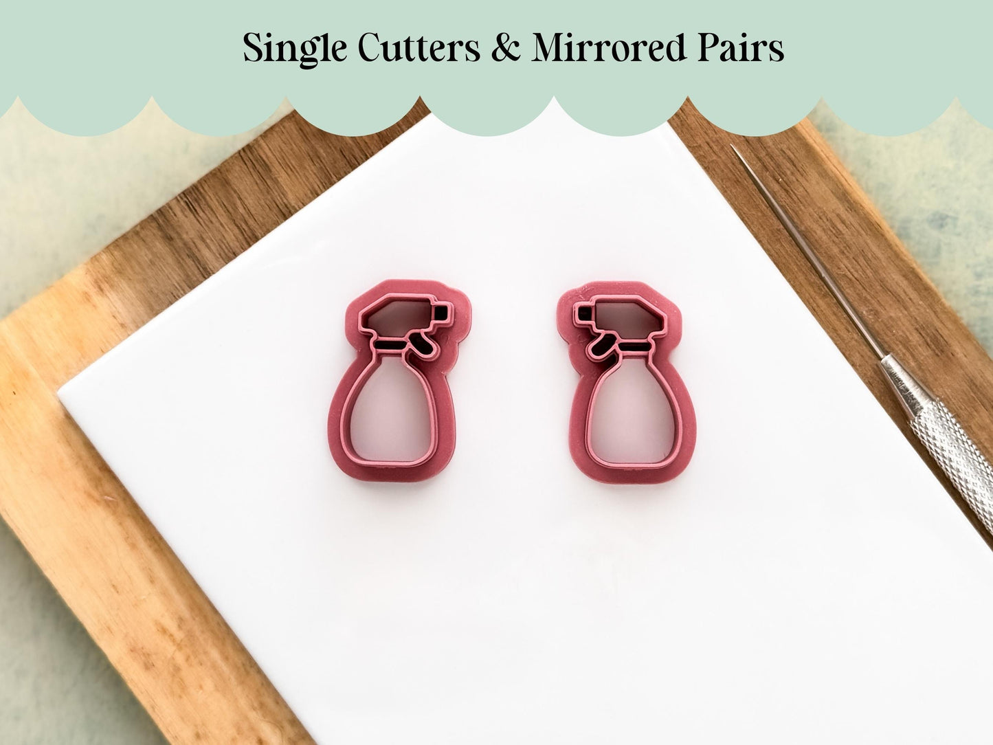 Spray Bottle Polymer Clay Cutter, Summer Gardening Tools, UK Made-Summer Clay Cutters