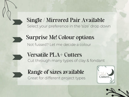 Plant Pot Polymer Clay Cutter, Seedling fondant cutting tool, UK Made-Flower Clay Cutters