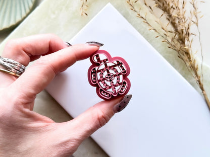 Boho Sea Turtle Cutter, Nordic Animal, Folk Art Style Tool For Polymer Clay-Boho Clay Cutters
