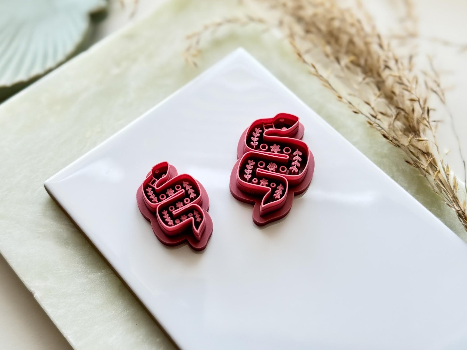 Snake Shaped Clay Cutter, Boho Folk Art Style Tool For Polymer Clay & Fondant-Boho Clay Cutters