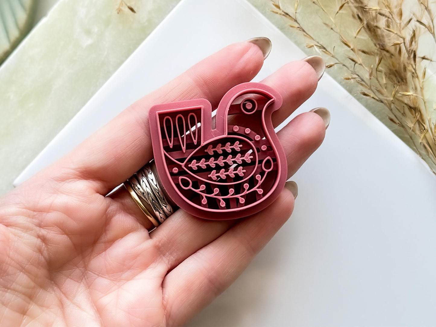 Bird Shaped Clay Cutter, Boho Folk Art Style Tool For Polymer Clay & Fondant-Boho Clay Cutters