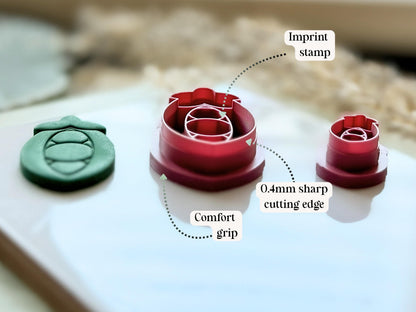 Pea Pod Polymer Clay Cutter, Vegetable Garden Cutting Tool, Fondant Cutter-Food Themed Clay Cutters