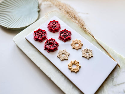 Shell Ring Polymer Clay Cutter Set, Sea Snail, Starfish, Clam Shell, Sand Dollar, Summer Earring Tools-Cookie Cutters