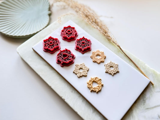 Shell Ring Polymer Clay Cutter Set, Sea Snail, Starfish, Clam Shell, Sand Dollar, Summer Earring Tools-Cookie Cutters