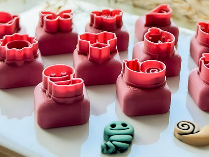 Mini Clay Cutters, Spring & Summer Animal Stud Earring Making, Polymer Clay Cutters-Miniature / Stud Cutters