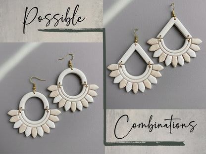 Image showing polymer clay dangle earring combinations