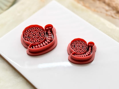 Boho Snail Cutter, Nordic Themed Animal Tool For Polymer Clay-Boho Clay Cutters