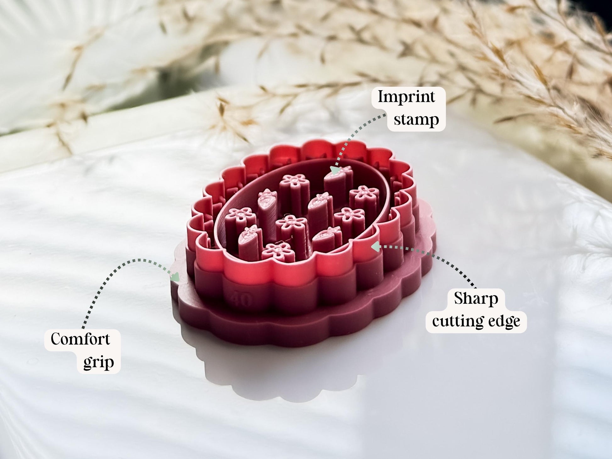 Oval Summer Clay Cutter, Earring Making, Strawberry Frame Style Polymer Clay & Fondant Cutters-Summer Clay Cutters