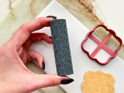 Flower Texture Roller, Wild Daisy Patter, Polymer Clay Jewellery Making-Texture Rollers