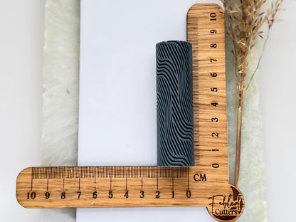 Lines Texture Roller, Wave Pattern, Polymer Clay Jewellery Making-Texture Rollers