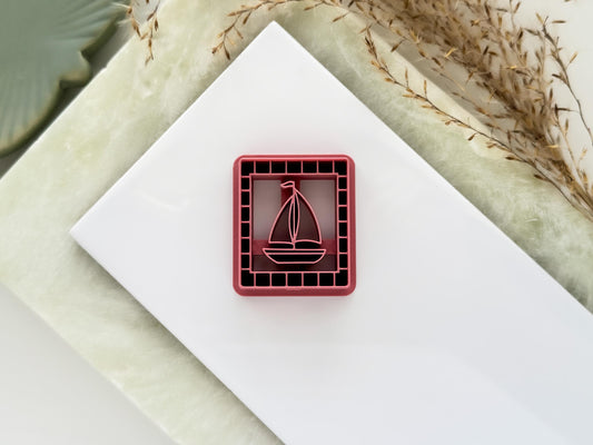 Boat Frame Clay Cutter, Summer Earring, Polymer Clay And Fondant Cutters-Summer Clay Cutters