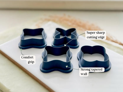 Cross Cutter Set, X Shaped Earring And Accessory Making, Geometric Polymer Clay Cutters, Outline Cutting Tools-Cutter Sets & Bundles