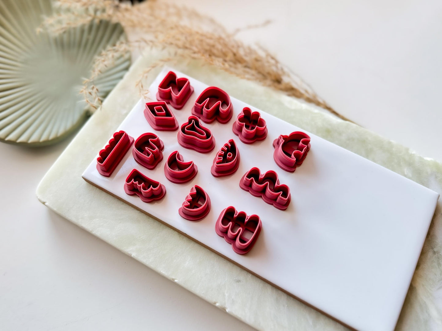 Organic Boho Cutter Set, Outline Shapes For Polymer Or Silver Clay, Fondant-Boho Clay Cutters