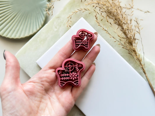Ram Shaped Clay Cutter, Boho Folk Art Style Animal Tool For Polymer Clay & Fondant-Boho Clay Cutters